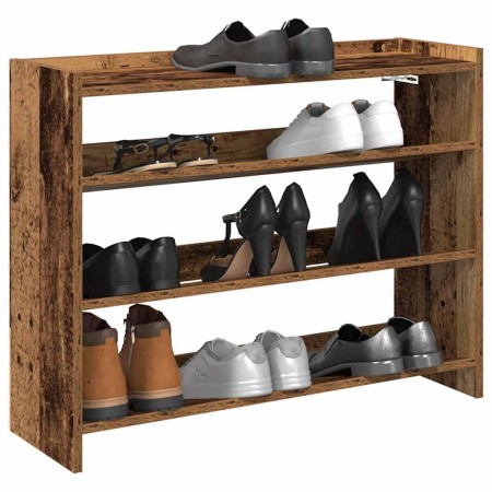 Mueble zapatero madera contrachapada madera vieja 80x25x62 cm en Zapateros y organizadores de calzado | Comprar online en Foru.e