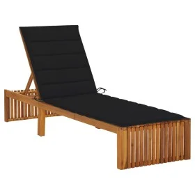 Lounger with solid acacia wood cushion by vidaXL, Loungers - Ref: Foro24-3064156, Price: 233,98 €, Discount: %