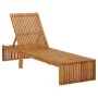 Lounger with solid acacia wood cushion by vidaXL, Loungers - Ref: Foro24-3064156, Price: 233,98 €, Discount: %