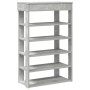 Mueble zapatero madera contrachapada gris hormigón 60x30x98 cm en Zapateros y organizadores de calzado | Comprar online en Foru.