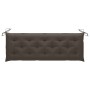 Banco de jardín con cojín madera maciza de acacia 157 cm de vidaXL, Bancos de jardín - Ref: Foro24-3064289, Precio: 193,94 €,...