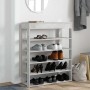Mueble zapatero madera contrachapada gris hormigón 80x30x98 cm en Zapateros y organizadores de calzado | Comprar online en Foru.