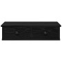 Estante de pared con cajones de madera contrachapada negro en Estanterías | Comprar online en Foru.es