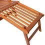 Gartenliege mit Fußstütze und Kissen aus massivem Akazienholz von vidaXL, Liegen - Ref: Foro24-3064021, Preis: 136,58 €, Raba...