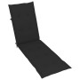 Tumbona de jardín con reposapiés y cojín madera maciza acacia de vidaXL, Tumbonas - Ref: Foro24-3064021, Precio: 140,08 €, De...