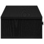 Estante de pared con cajones de madera contrachapada negro en Estanterías | Comprar online en Foru.es