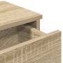Estante de pared con cajones madera contrachapada roble sonoma en Estanterías | Comprar online en Foru.es