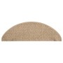 Alfombrilla autoadhesiva escalera sisal 15 uds arena 65x21x4 cm de vidaXL, Alfombrillas para escalones - Ref: Foro24-326879, ...