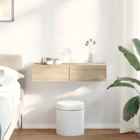 Estante de pared con cajones madera contrachapada roble sonoma en Estanterías | Comprar online en Foru.es