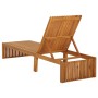 Tumbona con cojín madera maciza de acacia de vidaXL, Tumbonas - Ref: Foro24-3064160, Precio: 236,33 €, Descuento: %