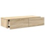 Estante de pared con cajones madera contrachapada roble sonoma en Estanterías | Comprar online en Foru.es