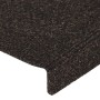 Alfombrilla de escaleras 15 uds tela punzonada marrón oscuro de vidaXL, Alfombrillas para escalones - Ref: Foro24-326187, Pre...