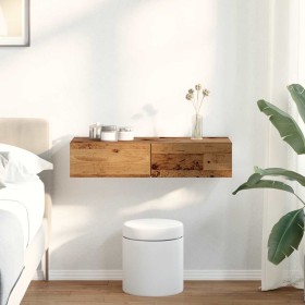 Estante de pared con cajones madera contrachapada madera vieja en Estanterías | Comprar online en Foru.es