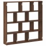 Estante cubo de pared 12 compartimentos madera roble marrón en Estanterías | Comprar online en Foru.es
