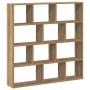 Estante cubo de pared 12 compartimentos madera roble artisan en Estanterías | Comprar online en Foru.es