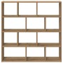 Estante cubo de pared 12 compartimentos madera roble artisan en Estanterías | Comprar online en Foru.es