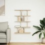 Estante cubo de pared 12 compartimentos madera roble sonoma en Estanterías | Comprar online en Foru.es