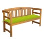 Banco de jardín con cojín madera maciza de acacia 157 cm de vidaXL, Bancos de jardín - Ref: Foro24-3064292, Precio: 179,47 €,...