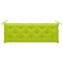 Banco de jardín con cojín madera maciza de acacia 157 cm de vidaXL, Bancos de jardín - Ref: Foro24-3064292, Precio: 179,47 €,...