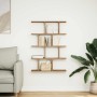 Estante cubo de pared 12 compartimentos madera envejecida en Estanterías | Comprar online en Foru.es