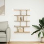 Estante cubo de pared 12 compartimentos madera roble artisan en Estanterías | Comprar online en Foru.es