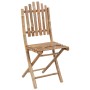 Sillas de jardín plegables con cojines 2 unidades bambú de vidaXL, Sillas de jardín - Ref: Foro24-3064006, Precio: 114,44 €, ...