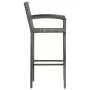 Conjunto de bar para jardín 3 piezas ratán sintético gris de vidaXL, Conjuntos de jardín - Ref: Foro24-3064770, Precio: 205,4...