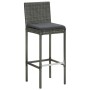 Muebles de bar de jardín 7 pzas ratán PE y cojines antracita de vidaXL, Conjuntos de jardín - Ref: Foro24-3064801, Precio: 55...