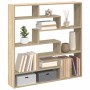 Estante cubo de pared 7 compartimentos madera roble Sonoma en Estanterías | Comprar online en Foru.es