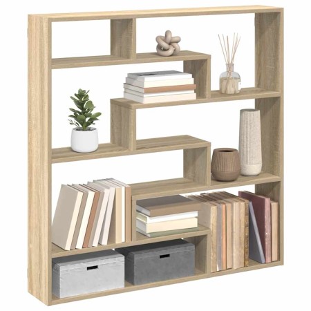 Estante cubo de pared 7 compartimentos madera roble Sonoma en Estanterías | Comprar online en Foru.es