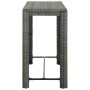 Muebles de bar de jardín 7 pzas ratán PE y cojines antracita de vidaXL, Conjuntos de jardín - Ref: Foro24-3064801, Precio: 55...