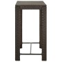 Set de bar para jardín 7 pzas y cojines ratán sintético marrón de vidaXL, Conjuntos de jardín - Ref: Foro24-3064783, Precio: ...