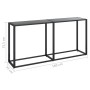 Mesa consola vidrio templado negro 160x35x75,5 cm de vidaXL, Mesas auxiliares - Ref: Foro24-331679, Precio: 83,51 €, Descuent...