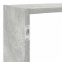 Estante cubo de pared 7 compartimentos madera gris hormigón en Estanterías | Comprar online en Foru.es