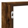 Estante cubo de pared 7 compartimentos madera roble ahumado en Estanterías | Comprar online en Foru.es