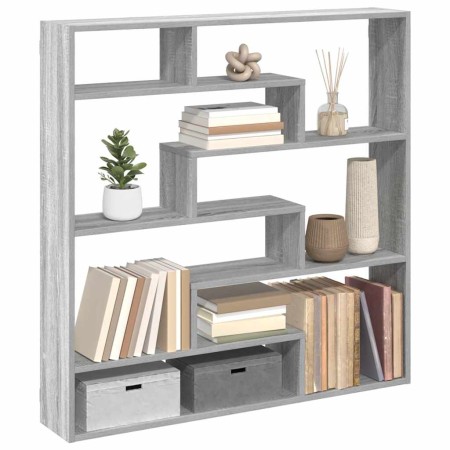 Estante cubo de pared 7 compartimentos madera gris Sonoma en Estanterías | Comprar online en Foru.es