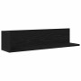 Estantes de pared 2 uds madera ingeniería negro 75x16,5x16,5 cm en Estanterías | Comprar online en Foru.es