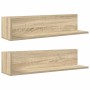 Estantes pared 2 uds madera roble Sonoma 75x16,5x16,5 cm en Estanterías | Comprar online en Foru.es