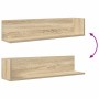 Estantes pared 2 uds madera roble Sonoma 75x16,5x16,5 cm en Estanterías | Comprar online en Foru.es