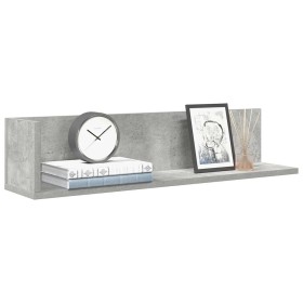 Estantes de pared 2 uds madera gris hormigón 75x16,5x16,5 cm en Estanterías | Comprar online en Foru.es