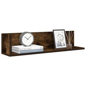 Estantes de pared 2 uds madera roble ahumado 75x16,5x16,5 cm en Estanterías | Comprar online en Foru.es