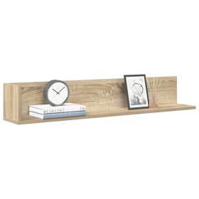 Estantes pared 2 uds madera roble Sonoma 100x16,5x16,5 cm en Estanterías | Comprar online en Foru.es