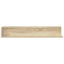 Estantes pared 2 uds madera roble Sonoma 100x16,5x16,5 cm en Estanterías | Comprar online en Foru.es