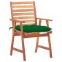 Sillas comedor de jardín 3 uds madera maciza acacia y cojines de vidaXL, Sillas de jardín - Ref: Foro24-3064367, Precio: 222,...