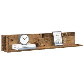 Estantes de pared 2 uds madera envejecida 100x16,5x16,5 cm en Estanterías | Comprar online en Foru.es