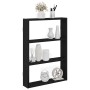Estantería de pared madera de ingeniería negra 43x9x60 cm en Estanterías | Comprar online en Foru.es