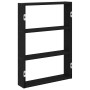 Estantería de pared madera de ingeniería negra 43x9x60 cm en Estanterías | Comprar online en Foru.es