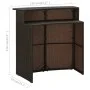 Juego de muebles de bar para jardín 5 piezas y cojines marrón de vidaXL, Conjuntos de jardín - Ref: Foro24-3064878, Precio: 3...