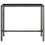 Mesa y taburetes altos jardín 5 piezas ratán sintético gris de vidaXL, Conjuntos de jardín - Ref: Foro24-3064833, Precio: 398...