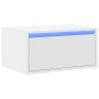 Mesita de noche de pared con luces LED blanco en Muebles TV | Comprar online en Foru.es